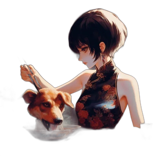 dress, animal, creature, mask, watercolor, concept art, pixel art, oil painting transparent PNG cut-out