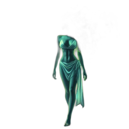 dress, creature, robot, mask, concept art, 3d render, vaporwave, fantasy art transparent PNG cut-out
