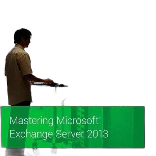 mastering, microsoft, exchange, server, 2013, book, cover, featuring transparent PNG cut-out
