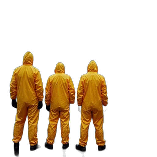 jacket, staff, mask, umbrella, concept art, 3d render, fog, workers transparent PNG cut-out