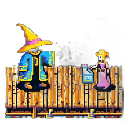 dragon, staff, crown, weapon, pixel art, concept art, fantasy art, fog transparent PNG cut-out