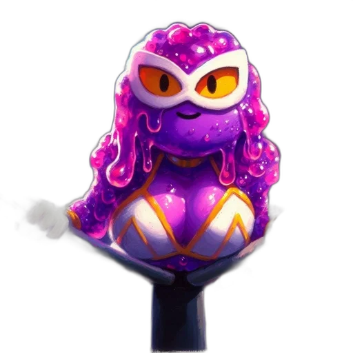 staff, mask, umbrella, weapon, concept art, fantasy art, vaporwave, 3d render transparent PNG cut-out