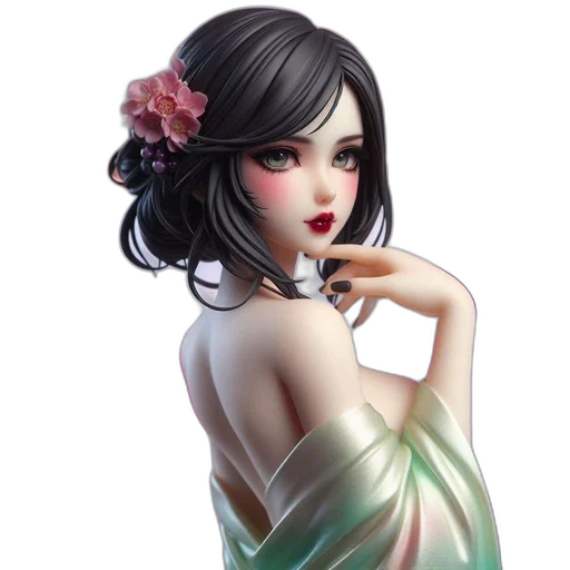 dress, jewelry, fantasy art, concept art, photorealistic, 3d render, pastel, monochrome transparent PNG cut-out