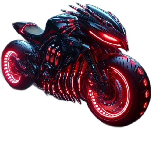 dragon, creature, car, weapon, concept art, 3d render, fantasy art, cyberpunk transparent PNG cut-out