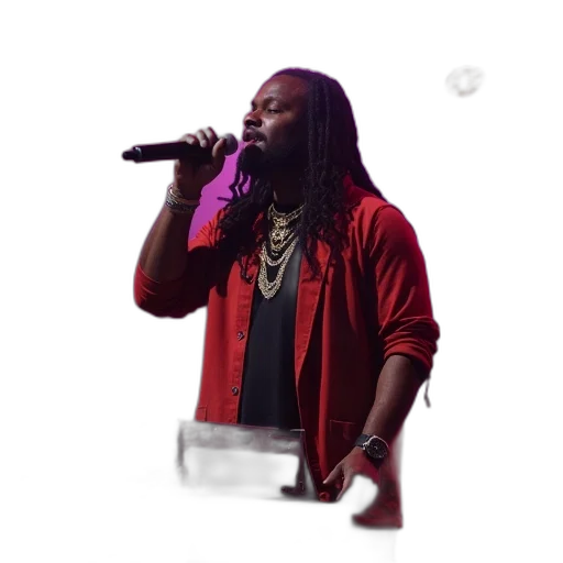 jacket, khaley, performing, stage, 2018, bet, awards transparent PNG cut-out