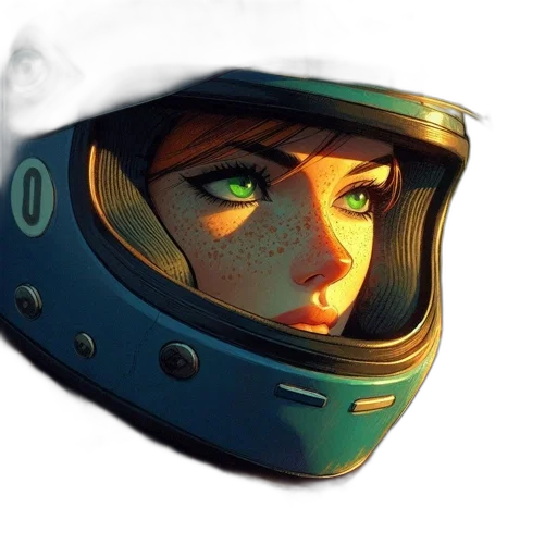 face, mask, robot, hat, concept art, comic book art, anime, fantasy art transparent PNG cut-out