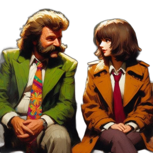 jacket, face, hair, comic book art, concept art, watercolor, pixel art, fire transparent PNG cut-out
