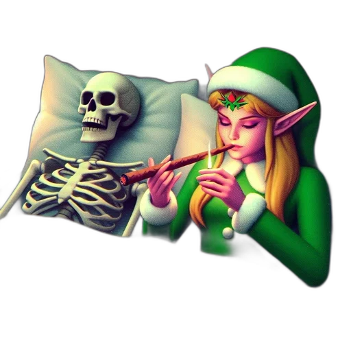 pixel art, fantasy art, concept art, vaporwave, green, dimly, lit, bedroom transparent PNG cut-out