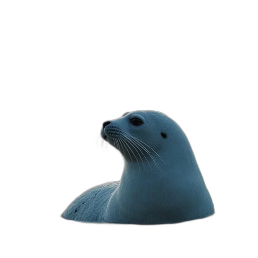animal, creature, hat, hair, 3d render, photorealistic, concept art, vaporwave transparent PNG cut-out