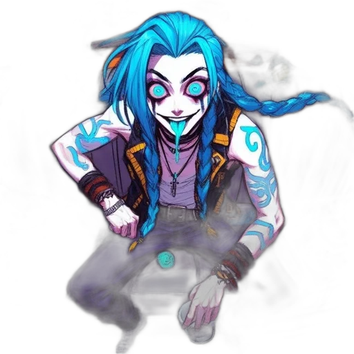 staff, mask, jacket, creature, concept art, cyberpunk, pixel art, fantasy art transparent PNG cut-out