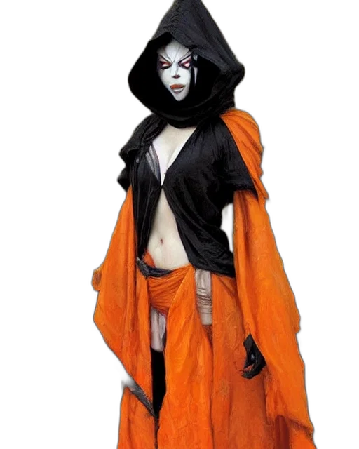 jacket, concept art, dark, orange transparent PNG cut-out