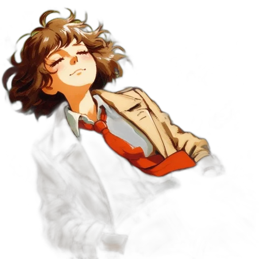 jacket, staff, pixel art, concept art, watercolor, photorealistic, earth tones, golden transparent PNG cut-out