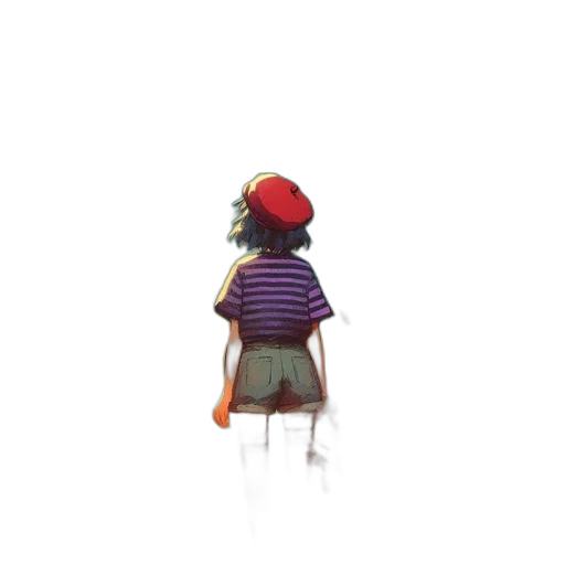 hat, dress, crown, creature, pixel art, concept art, 3d render, watercolor transparent PNG cut-out