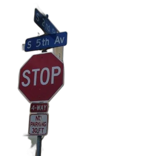 car, staff, 3d render, photorealistic, city street, neon lights, stop, sign transparent PNG cut-out