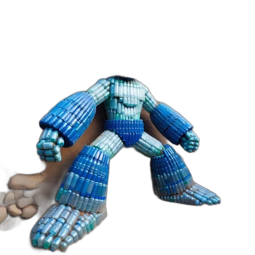 robot, creature, animal, dragon, 3d render, pixel art, concept art, vaporwave transparent PNG cut-out