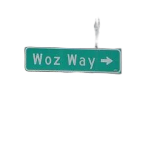 jewelry, 3d render, green, street, sign, name, woz, way transparent PNG cut-out