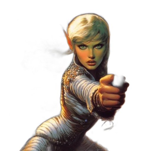 weapon, staff, robot, concept art, comic book art, fantasy art, pixel art, outer space transparent PNG cut-out