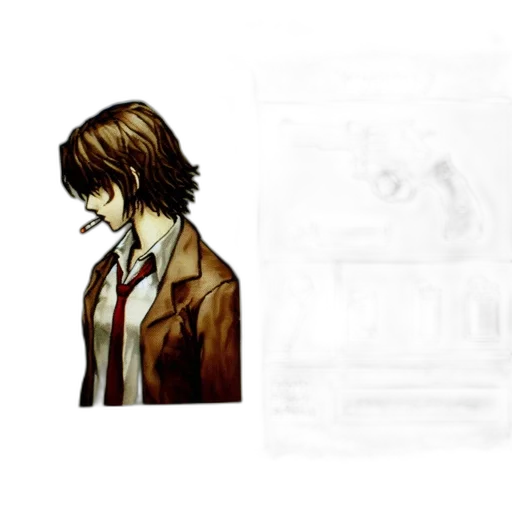 face, jacket, mask, staff, concept art, pixel art, photorealistic, comic book art transparent PNG cut-out