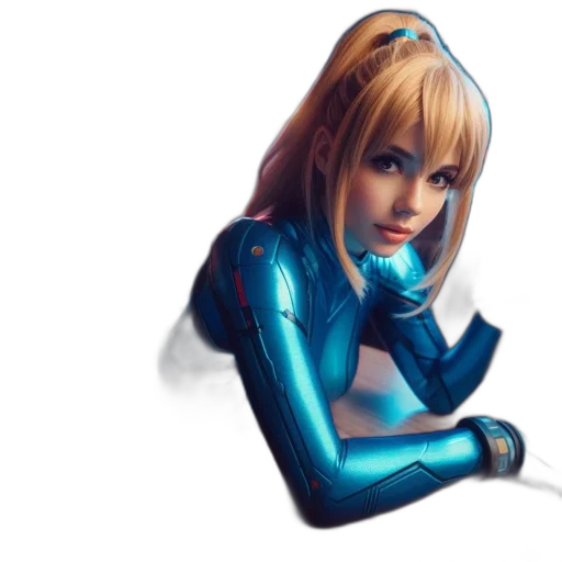 robot, concept art, 3d render, comic book art, photorealistic, blue, woman, metallic transparent PNG cut-out