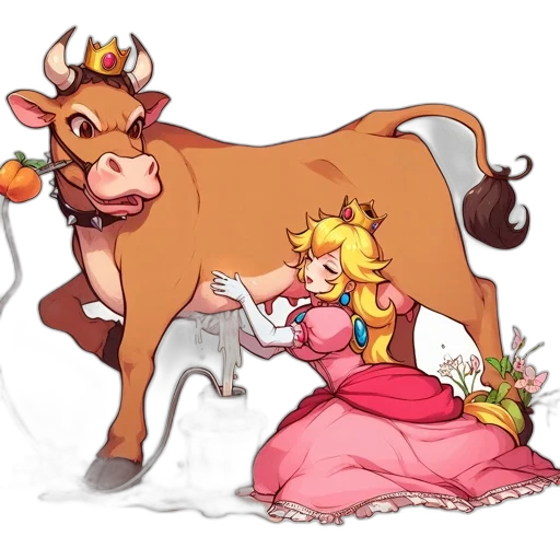 crown, dress, concept art, pixel art, fantasy art, cartoon, amusing, scene transparent PNG cut-out