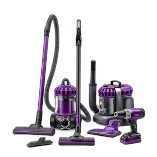 collection, various, cleaning, tools, displayed, against, white, background transparent PNG cut-out