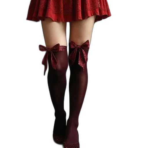 dress, shoes, 3d render, red transparent PNG cut-out
