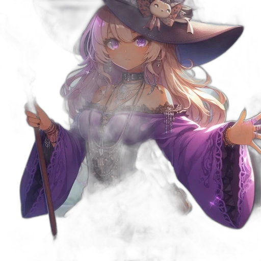 hat, staff, dragon, weapon, anime, fantasy art, concept art, pixel art transparent PNG cut-out
