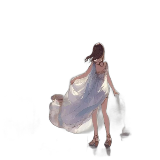 dress, creature, robot, staff, concept art, watercolor, fantasy art, pixel art transparent PNG cut-out