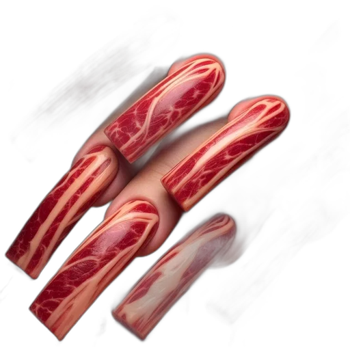 food, weapon, animal, shoes, photorealistic, concept art, 3d render, red transparent PNG cut-out
