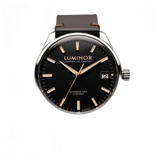 jewelry, luminor, marina, logo, black, dial transparent PNG cut-out