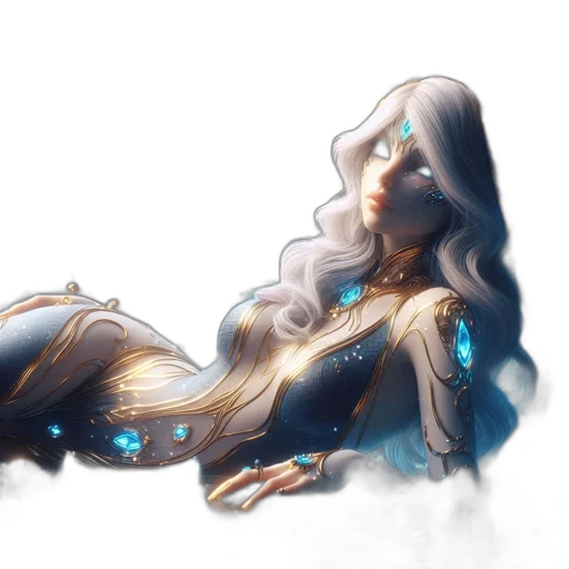 dress, dragon, jewelry, creature, fantasy art, concept art, watercolor, pixel art transparent PNG cut-out