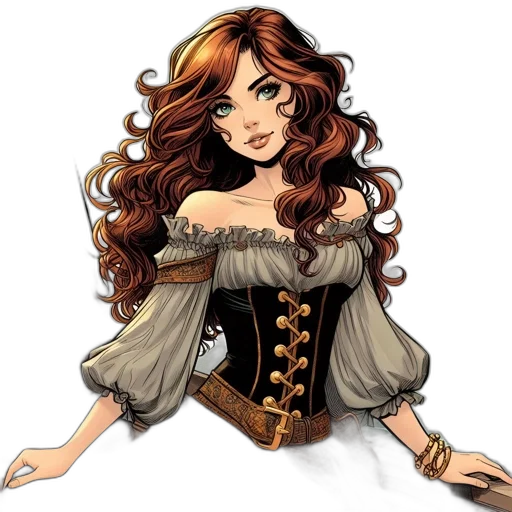 dress, staff, fantasy art, concept art, cartoon, pixel art, earth tones, woman transparent PNG cut-out