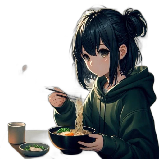 food, face, creature, anime, pixel art, concept art, photorealistic, green transparent PNG cut-out