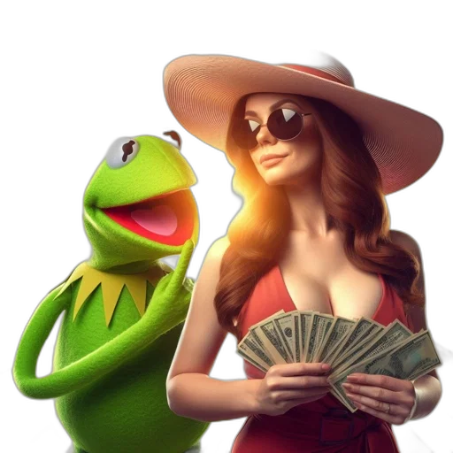 hat, dress, concept art, photorealistic, 3d render, cartoon, woman, red transparent PNG cut-out