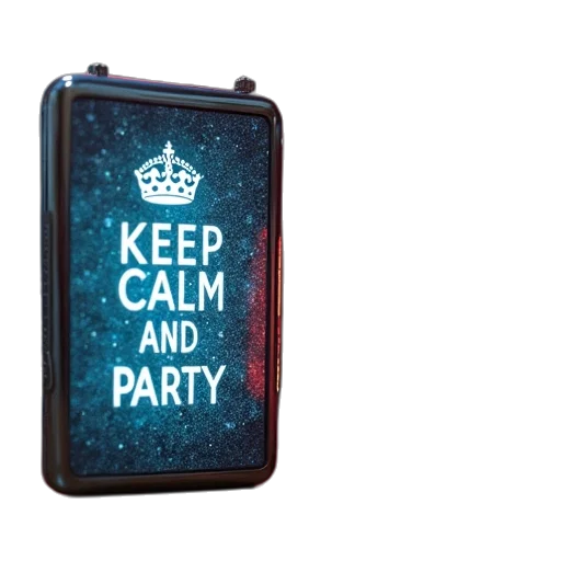 keep, calm, party, energy transparent PNG cut-out