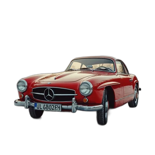 car, photorealistic, 3d render, oil painting, concept art, newspaper, advertisement, german transparent PNG cut-out