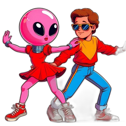 robot, jacket, mask, cartoon, comic book art, concept art, 3d render, outer space transparent PNG cut-out