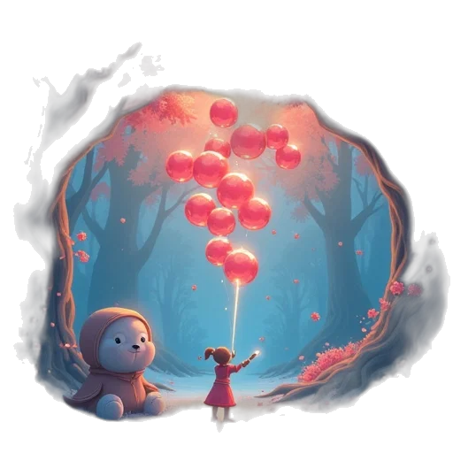 concept art, fantasy art, watercolor, pixel art transparent PNG cut-out
