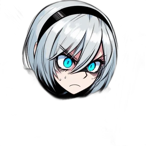 face, robot, staff, mask, anime, cartoon, concept art, pixel art transparent PNG cut-out