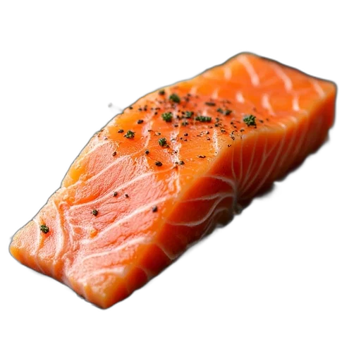 food, animal, weapon, crown, photorealistic, 3d render, whole, salmon transparent PNG cut-out