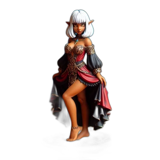 dress, staff, fantasy art, concept art, pixel art, 3d render, elaborately, detailed transparent PNG cut-out