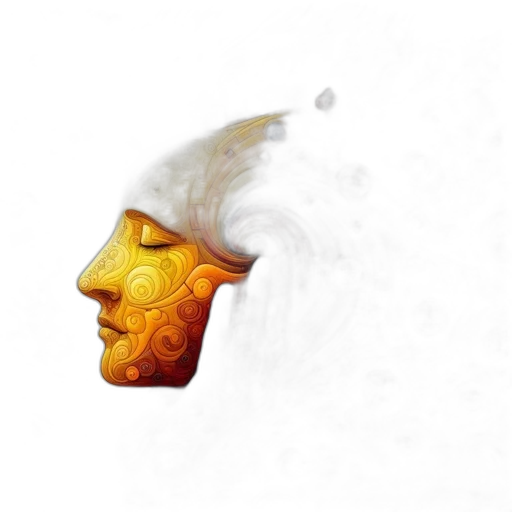 mask, face, crown, robot, concept art, fantasy art, 3d render, photorealistic transparent PNG cut-out