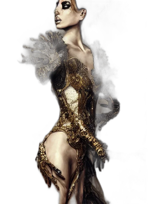 dress, jewelry, crown, concept art transparent PNG cut-out