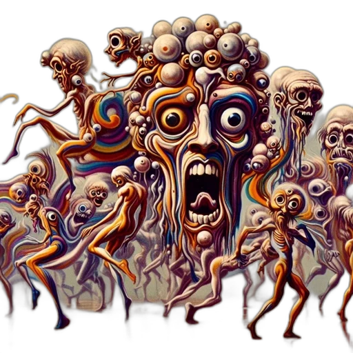 creature, mask, face, concept art, fantasy art, comic book art, pixel art, outer space transparent PNG cut-out