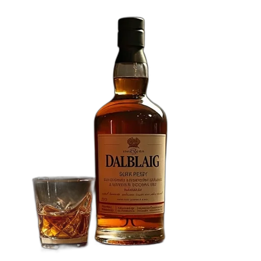 dalblaig, single, cask, whisky transparent PNG cut-out