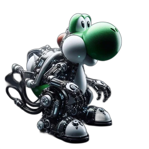 robot, weapon, 3d render, concept art, green, intricate, futuristic, rendition transparent PNG cut-out
