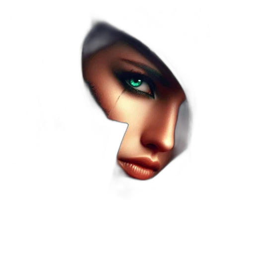 face, mask, robot, hat, 3d render, photorealistic, pixel art, concept art transparent PNG cut-out