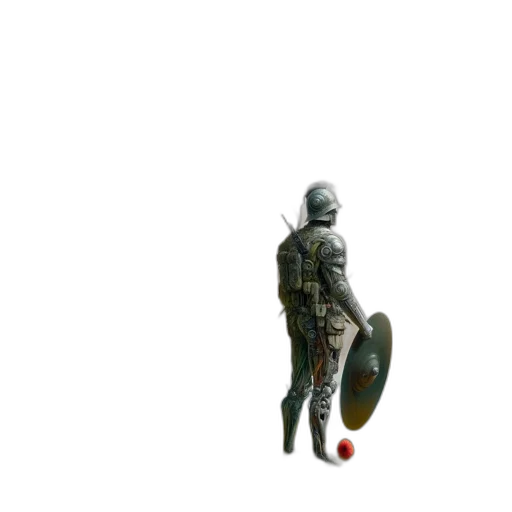 weapon, robot, sword, staff, concept art, 3d render, pixel art, fantasy art transparent PNG cut-out