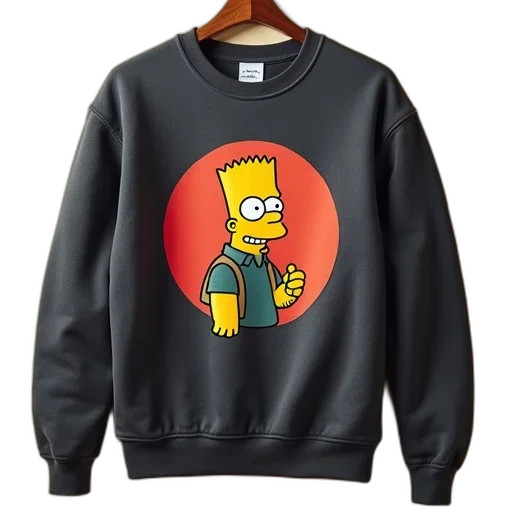 jacket, sweatshirt, simpsons, logo transparent PNG cut-out