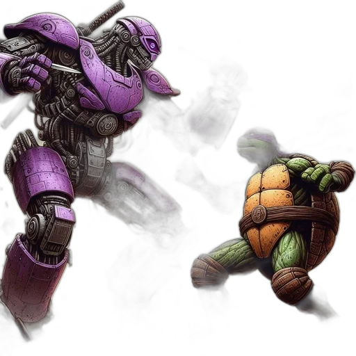 concept art, fantasy art, comic book art, photorealistic, dynamic, battle, scene, between transparent PNG cut-out